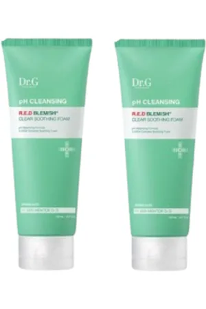Dr.G R.E.D Blemish Clear Soothing pH Cleansing Foam 150ml - 150ml - White (2ea) Set
