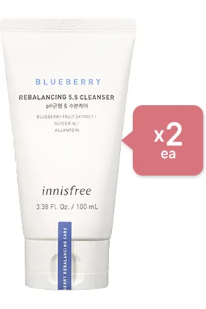 Innisfree Blueberry Rebalancing 5.5 Cleanser - 100ml (2c/u) Set