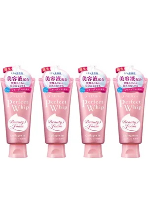 Shiseido Senka Perfect Whip Collagen in Washing Foam Cleanser (2023 Version) - 120g (4ea) Set