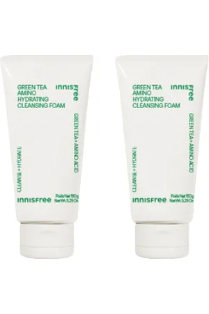 Innisfree Green Tea Amino Hydrating Cleansing Foam - 150g (2ea) Set