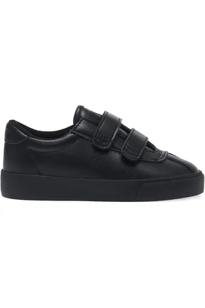 Superga 2843 KIDS CLUB S CORREAS MATERIAL VEGAN Zapatillas Corte bajo Niño unisex TOTAL BLACK