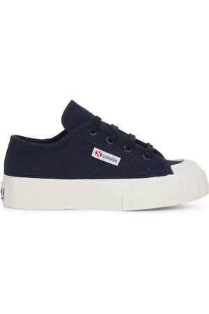 Superga 2630 KIDS STRIPE Zapatillas bajas Niño unisex NAVY-FAVORIO
