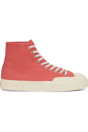Superga 2433 WORKS HIGH CUT DENIM YARN DYED Le Corte medio Unisex ROJO