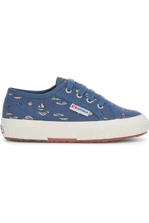 Superga 2750 KIDS SEA PRINT Le Corte bajo Niño BLUE DUSTY SEA PRINT