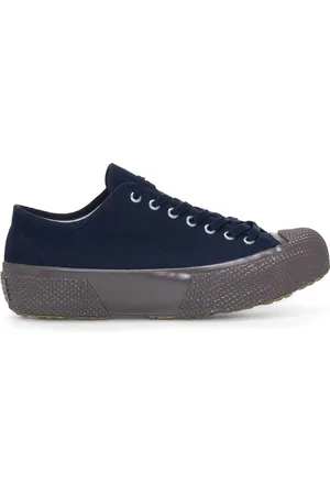 Superga 2434 LONA DE ALGODÓN DE CORTE BAJO MIL-SPEC Le Corte bajo Unisex MARINO MARINO-GRIS