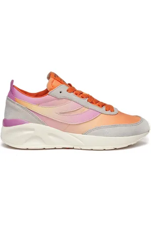 Superga 4089 TRAINING 9TS SLIM GRADIENT Deportivas Corte bajo Mujer ROJO DAMASCO-CORVETTE-PUCE-BOUQUET