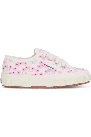 Superga 2750 FLORES DE CEREZO PARA NIÑOS Le Escotado Niña FLORES DE CEREZO AVORIO