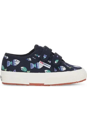 Superga 2750 CORREAS NIÑOS CANDY FISH Le Corte bajo Niño MARINO CANDY FISH