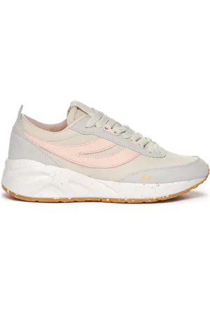 Superga 4089 TRAINING 9TS SLIM VEGAN MATERIAL Zapatillas Corte bajo Unisex GESSO-GREY LT-PINK ISH