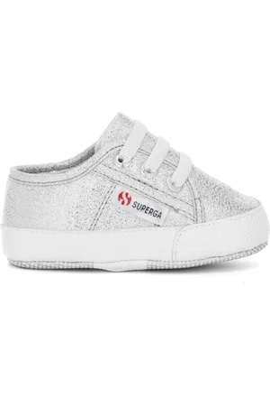 Superga 4006 BABY LAME Deportivas Corte Bajo Niña GRIS PLATA
