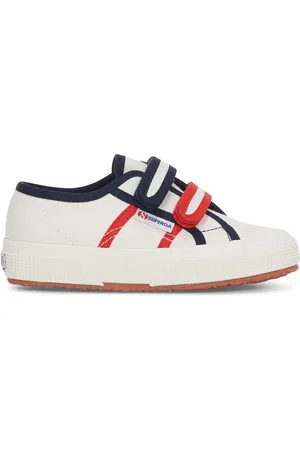 Superga 2750 CORREAS PARA NIÑOS COLORBLOCKING Le Corte bajo Niño unisex BLANCO AVORIO- MARINO-ROJO