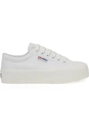 Superga 2631 STRIPE PLATFORM Deportivas Corte Bajo Mujer - AVORIO