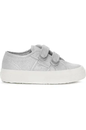 Superga 2750 KIDS STRAPS PEARL MATTE CANVAS Le Sneaker Niña GRIS PLATA-FAVORIO