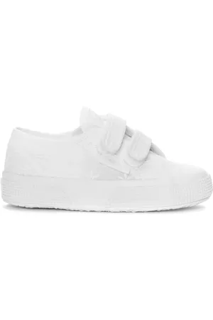 Superga 2750 TIRANTES NIÑOS FLOR SANGALLO Le Corte bajo Niña TOTAL WHITE