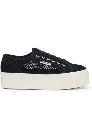 Superga 2790 MESH Lady Shoes Wedge Woman BLACK