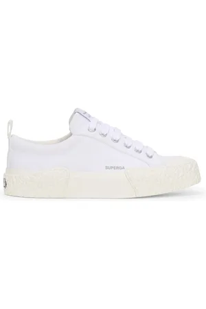 Superga 2660 STRIPE BIG BUMPERS Sneakers Low Cut Unisex WHITE-OFF WHITE