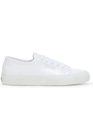 Superga 2750 VEGAN VARNISH MATERIAL Le Low Cut Woman WHITE