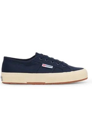 Superga 2750 LINEN Le Low Cut Unisex BLUE NAVY-F OFF WHITE
