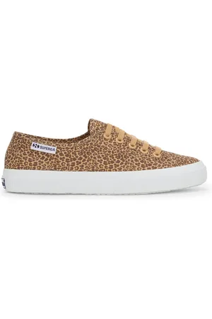 Superga 3750 MICRO LEOPARD PRINT LEGGERA Le Low Cut Woman -BROWN LEOPARD PRINT