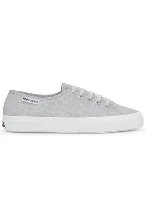Superga 3750 JERSEY LAME LEGGERA Le Low Cut Woman GREY SILVER