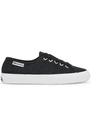 Superga 3750 JERSEY LAME LEGGERA Le Low Cut Woman BLACK