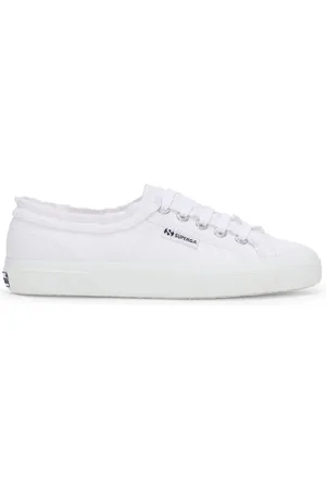 Superga 3750 JERSEY ROUCHES LEGGERA Le Low Cut Woman WHITE