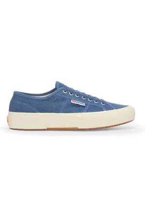 Superga 2750 OG WASHED COTTON Le Low Cut Unisex NAVY-OFFWHITE