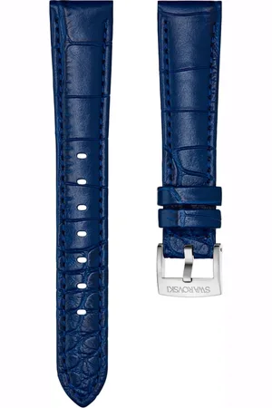 Swarovski Correa de reloj, 17 mm (0,67") de ancho, Piel con costura, , Acero inoxidable