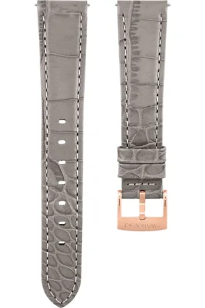 Swarovski Correa de reloj, 17 mm (0,67") de ancho, Piel con costura, , Acabado tono oro rosa