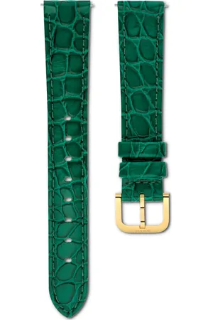 Swarovski Correa de reloj, 16 mm (0,63") de ancho, Piel con costura, , Acabado tono oro