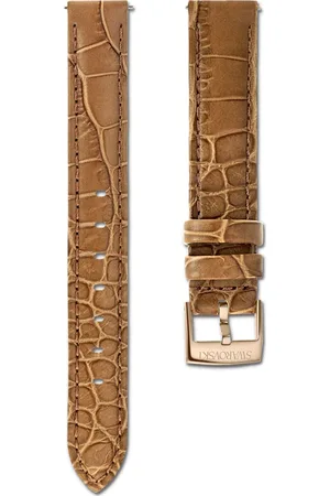 Swarovski Correa de reloj, 17 mm (0,67") de ancho, Piel con costura, , Acabado tono oro rosa