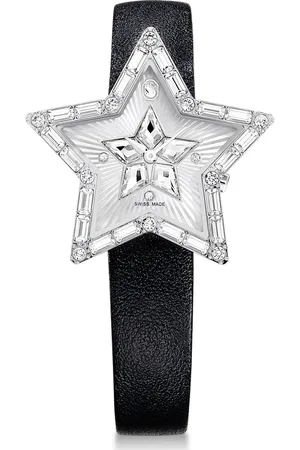 Swarovski Reloj Symbolica Star, Fabricado en Suiza, Estrella, Correa de piel, , Acero inoxidable