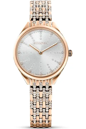 Swarovski Reloj Attract, Fabricado en Suiza, Pavé, Brazalete de metal, , Acabado