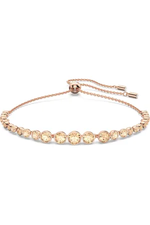 Swarovski Pulsera Imber Emily, Tallas redondas combinadas, , Baño tono oro