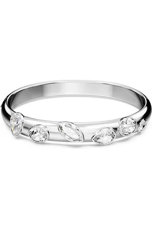 Swarovski Brazalete Imber, Tallas mixtas, , Baño de rodio
