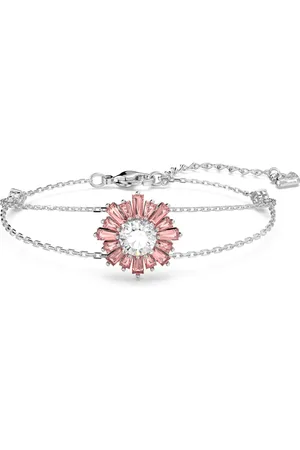 Swarovski Pulsera Idyllia, Tallas mixtas, Sol, , Baño de rodio