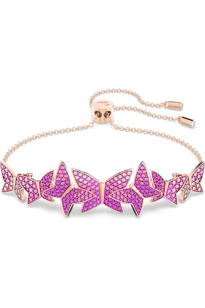 Swarovski Pulsera Idyllia Lilia, Mariposa, , Baño tono oro