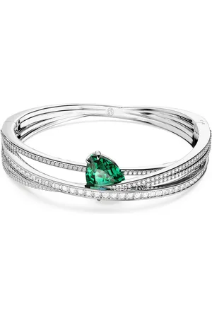 Swarovski Brazalete Hyperbola, , Baño de rodio