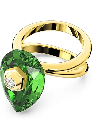 Swarovski Anillo Numina, Talla pera, , Baño tono oro