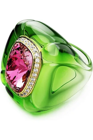 Swarovski Anillo de cóctel Dulcis, Talla Cushion, Pavé, Multicolor