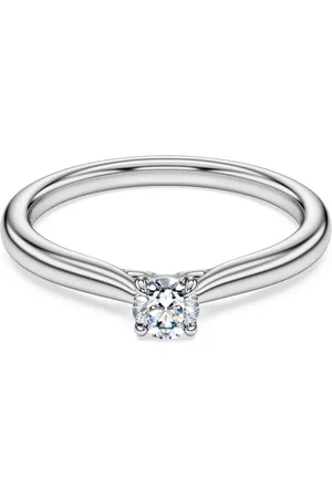 Swarovski Anillo solitario Eternity, Diamantes creados en laboratorio (peso total de 0,25 quilate), Forma redonda, Plata de ley