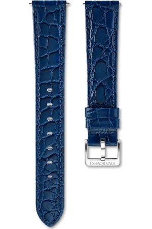 Swarovski Correa de reloj Octea Moon, 16 mm (0,63") de ancho, Piel con costura, , Acero inoxidable