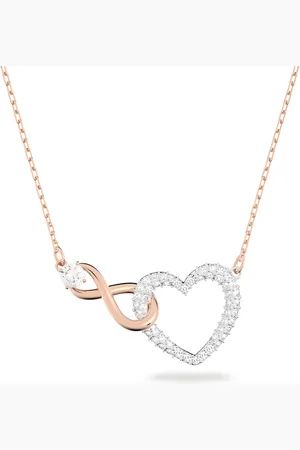 Swarovski Collar Infinity, Infinity y corazón, , Combinación de acabados metálicos