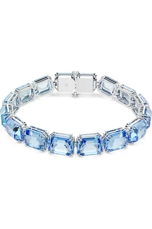 Swarovski Pulsera Millenia, Talla octogonal, Degradado de color, , Baño de rodio