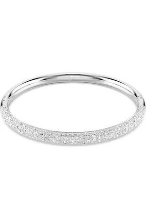 Swarovski Brazalete Meteora, Pavé nieve, , Baño de rodio
