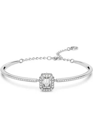 Swarovski Brazalete Millenia, Talla octogonal, Pavé, , Baño de rodio