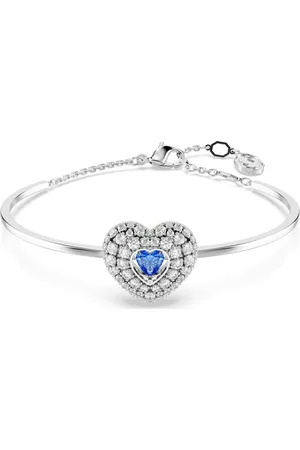 Swarovski Brazalete Hyperbola, Corazón, , Baño de rodio