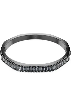 Swarovski Brazalete Matrix, Talla baguette, Forma octagonal, , Baño de rutenio