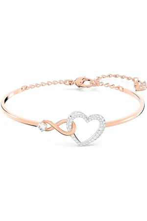 Swarovski Brazalete Infinity, Infinity y corazón, , Combinación de acabados metálicos