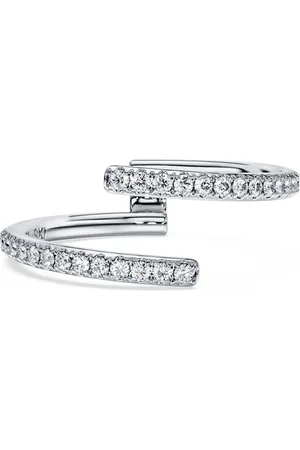 Swarovski Anillo de banda abierta Eternity, Diamantes creados en laboratorio (peso total de 0,2 quilate), Forma redonda, Oro de 18 quilates